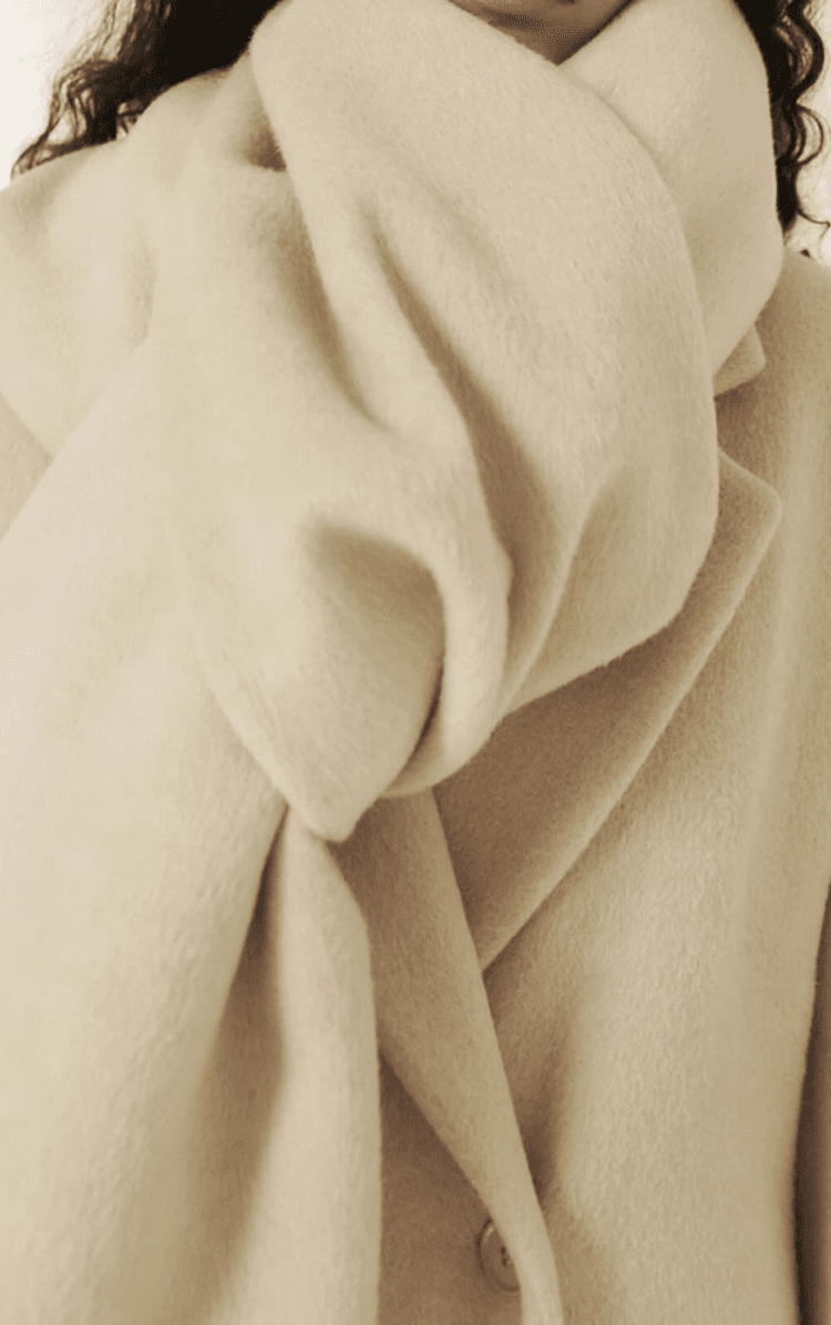 Cream Secnd Soul wool and cashmere layers